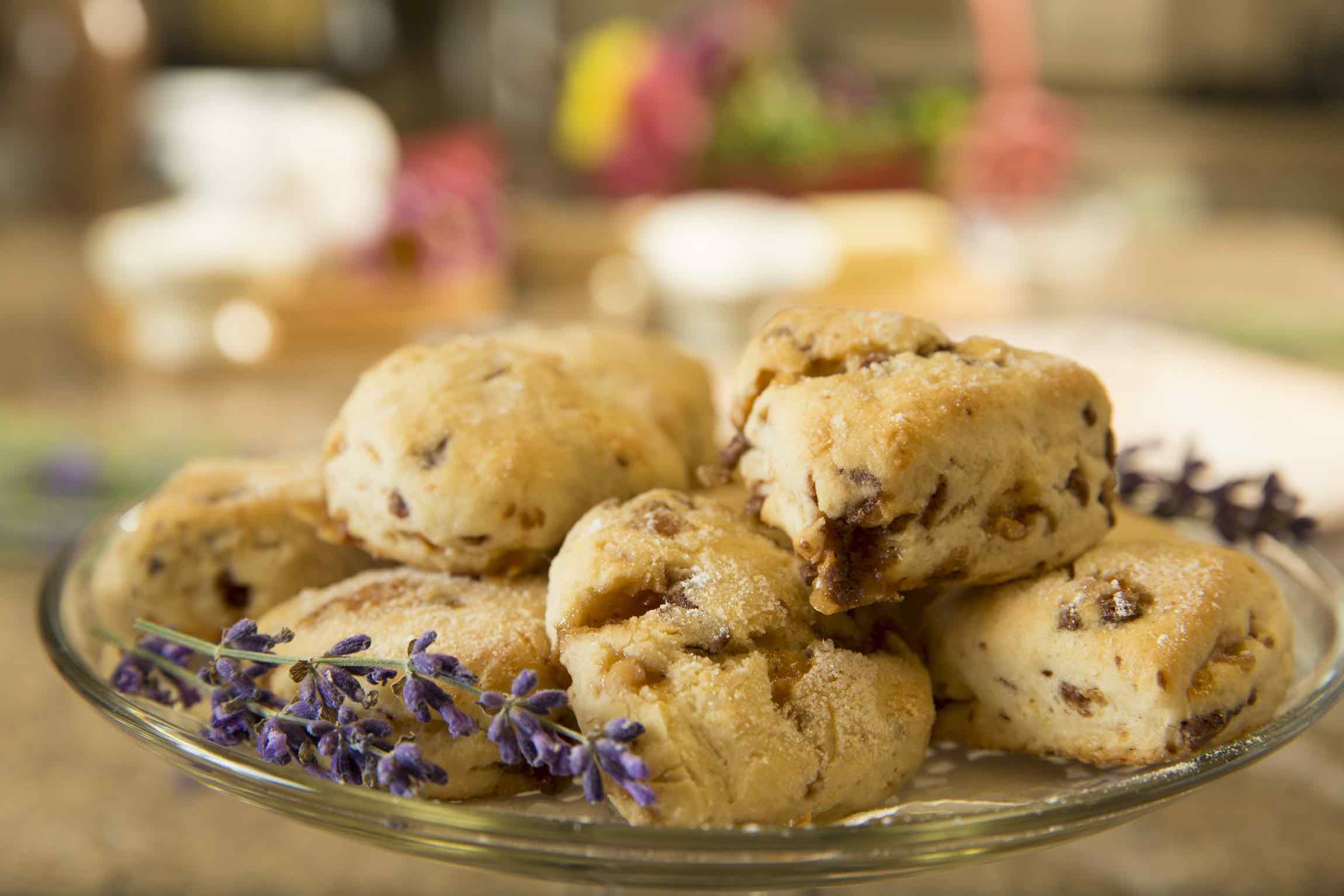  Fresh made toffee scones served at Country Willows Inn & Estate in Ashland, Oregon. 